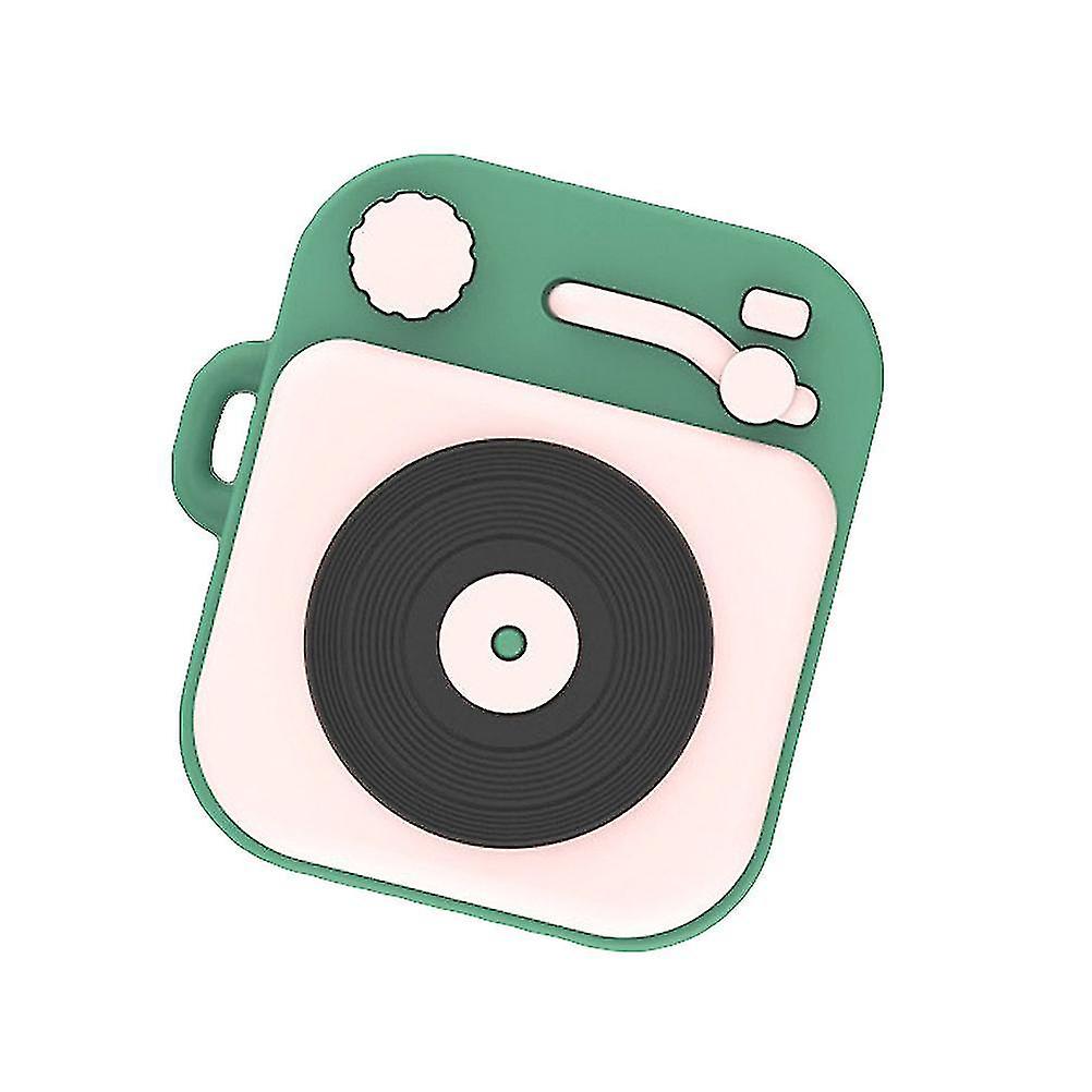 1pc Recorder Player Shaped Earphone Case Creative Earpiece Protector Earbuds Box With A Ring Compati