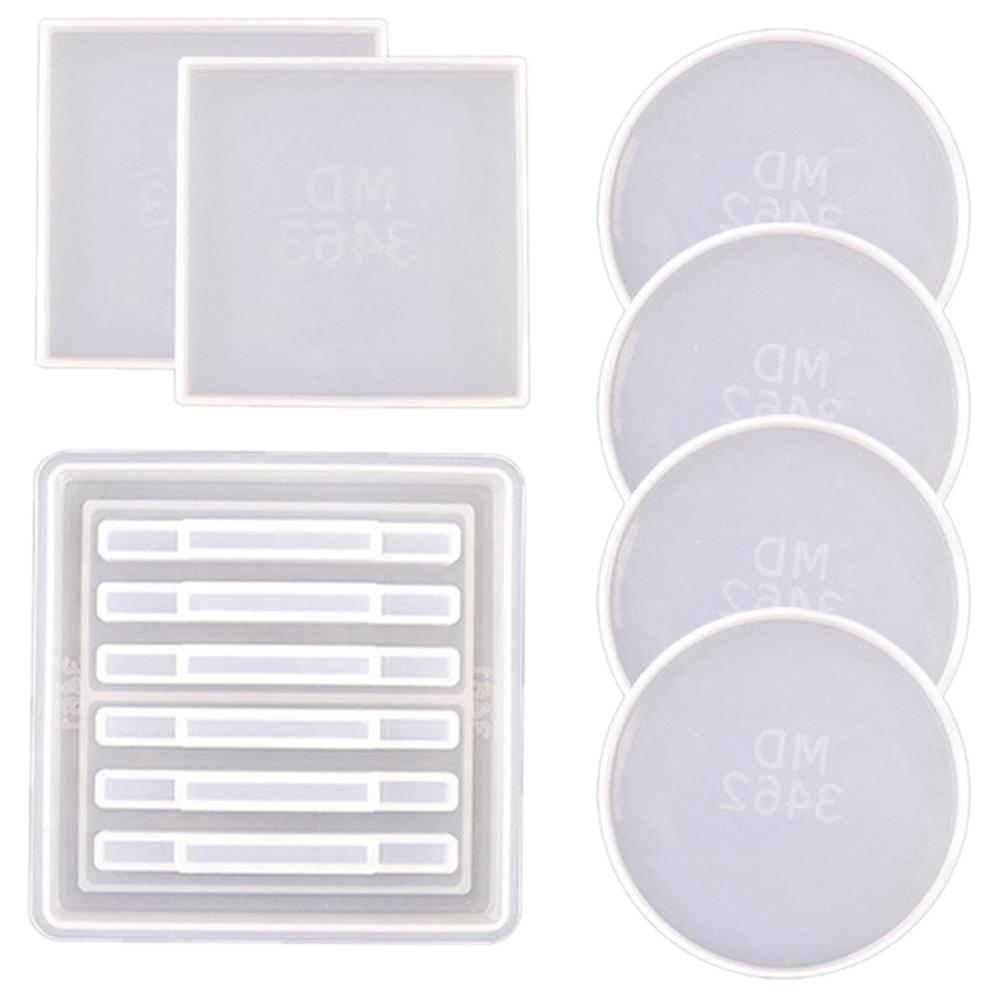 Coaster Mold With Coaster Stand Molds For Resin Casting Coasters