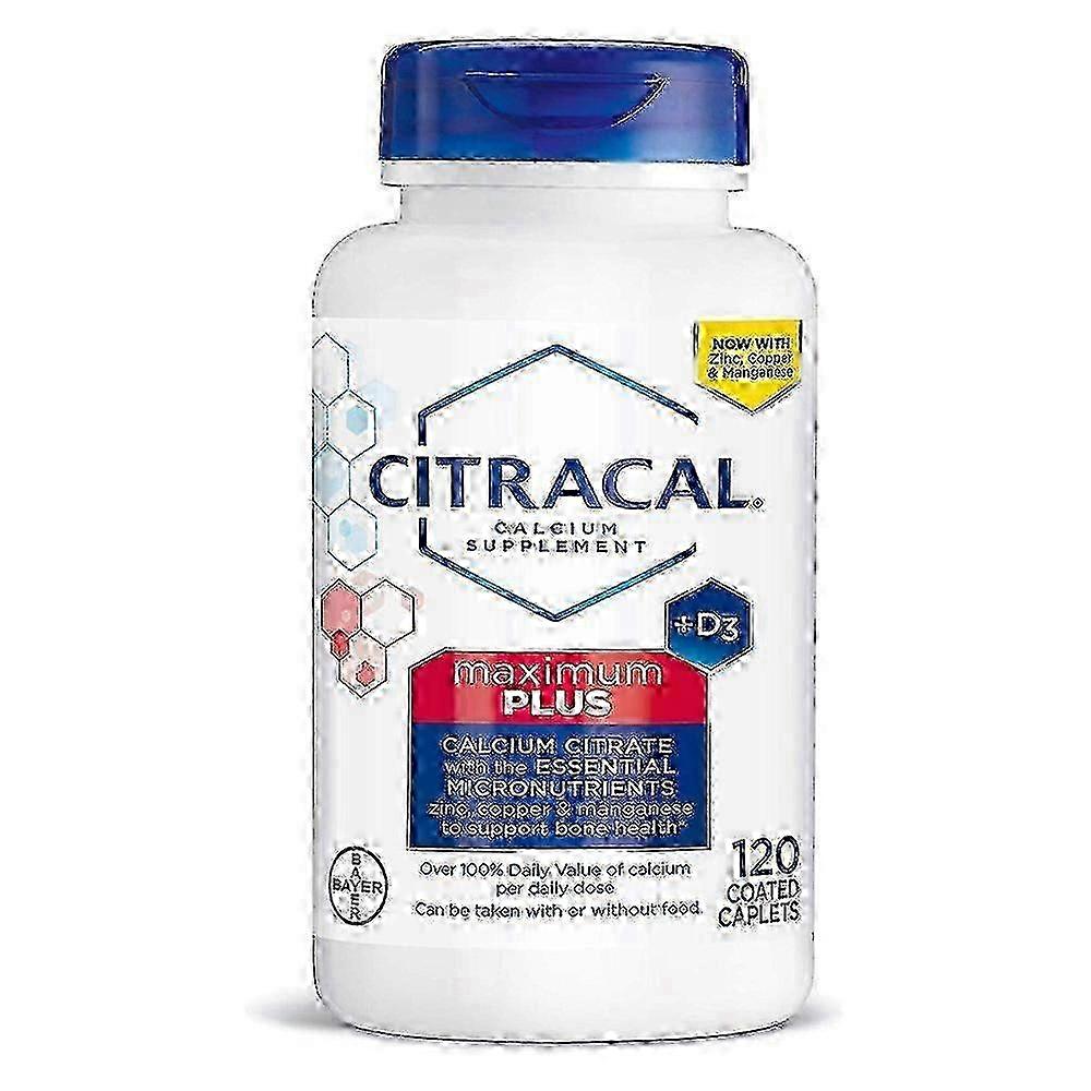 Citracal Maximum Plus Calcium Supplement + D3, überzogene Tabletten, 120 Stk.