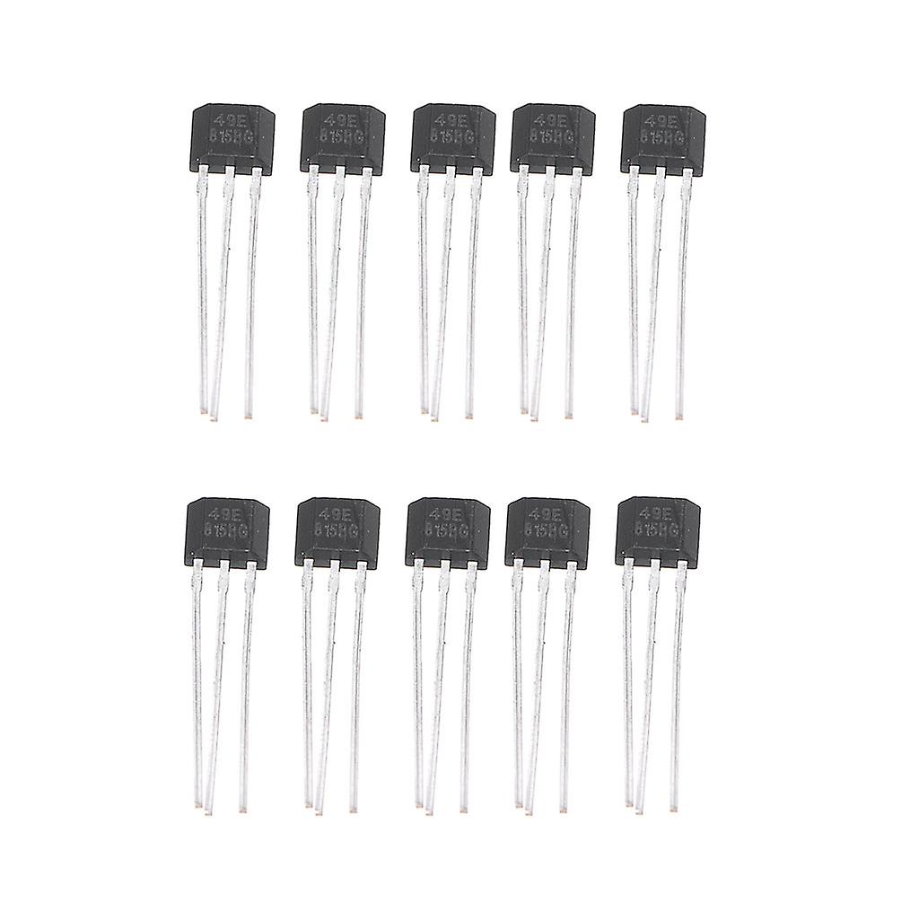 10PCS 49E Elemento Hall OH49E Regulador de voltaje Sensor de efecto Hall Interruptor lineal