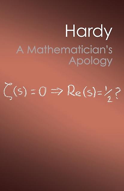 A Mathematicians Apology by G. H. Hardy Paperback Book
