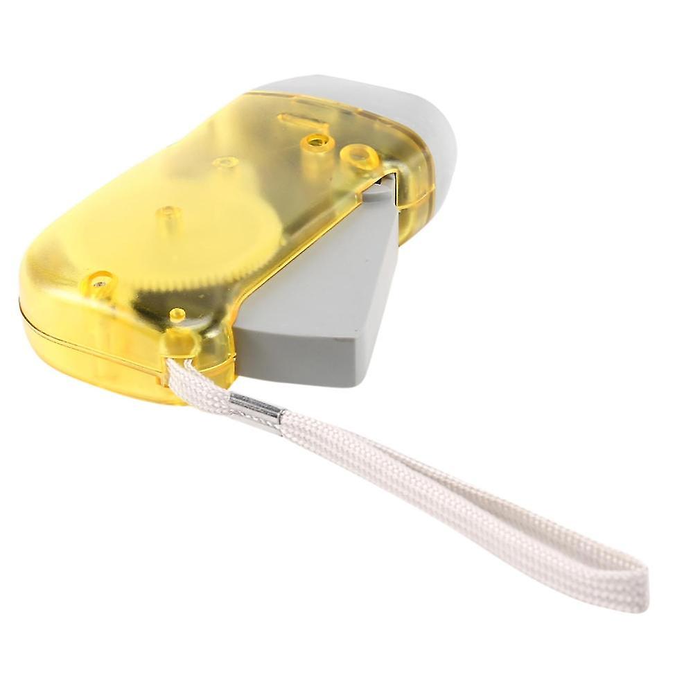 3 Led Dynamo Wind Up Flashlight Hand-pressing Crank No Battery Torch