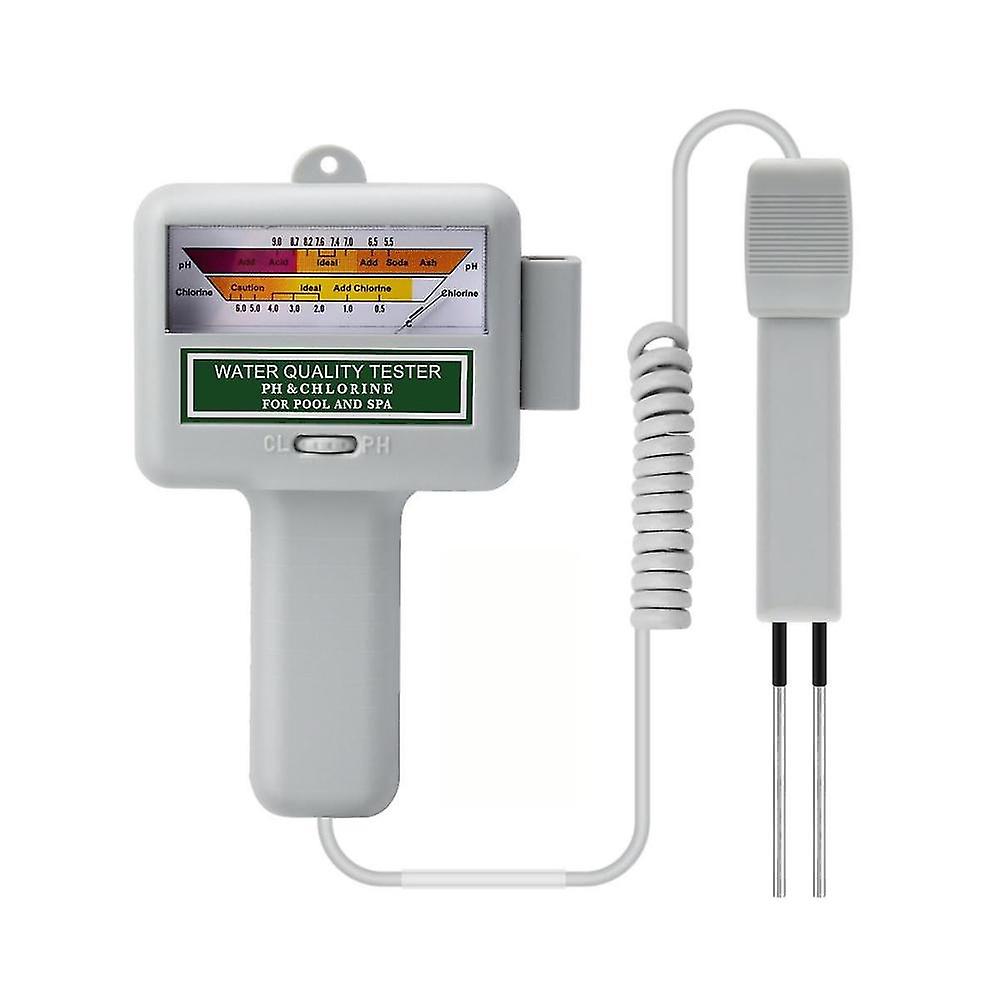 2-in-1 Ph Chlorine Meter 0.5-6.0ppm Cl2 Level Tester Pool Water Quality Monitor Handheld Analyzer F