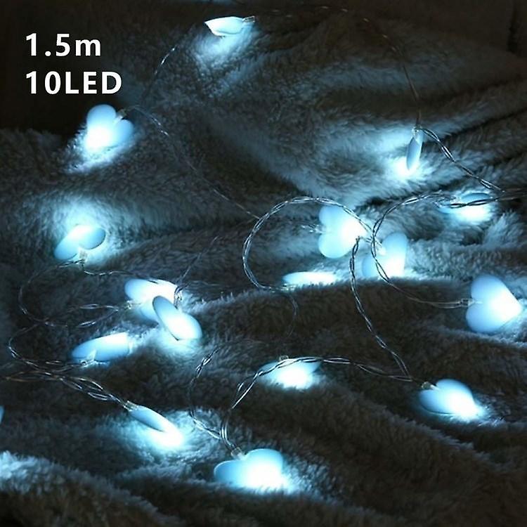 Julepynt 1.5m/10 lys Hjerteformet LED String Light Valentinsdag julefrokost de