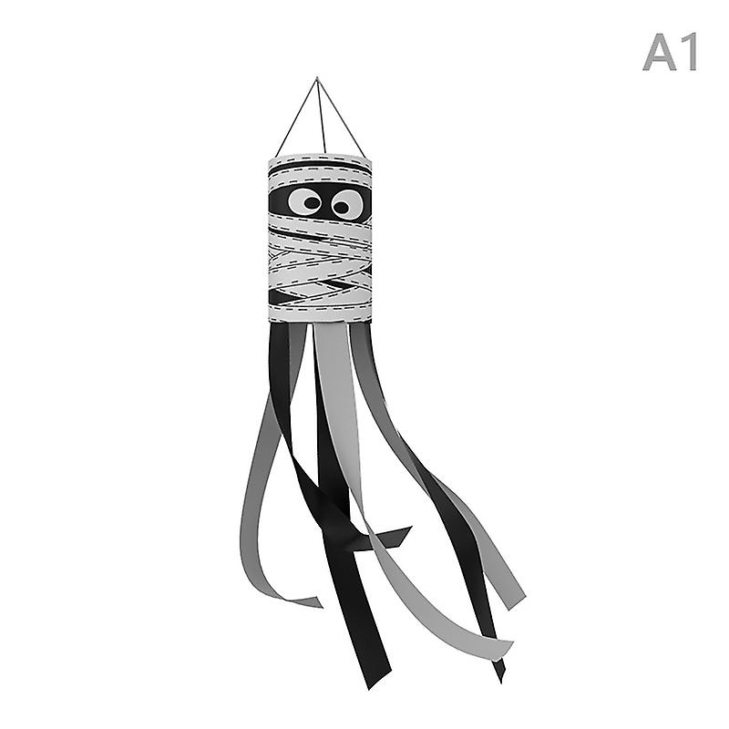 Halloween Ghost Windsock Cartoon Halloween Tree Hanging Decoration Wind Sock Out