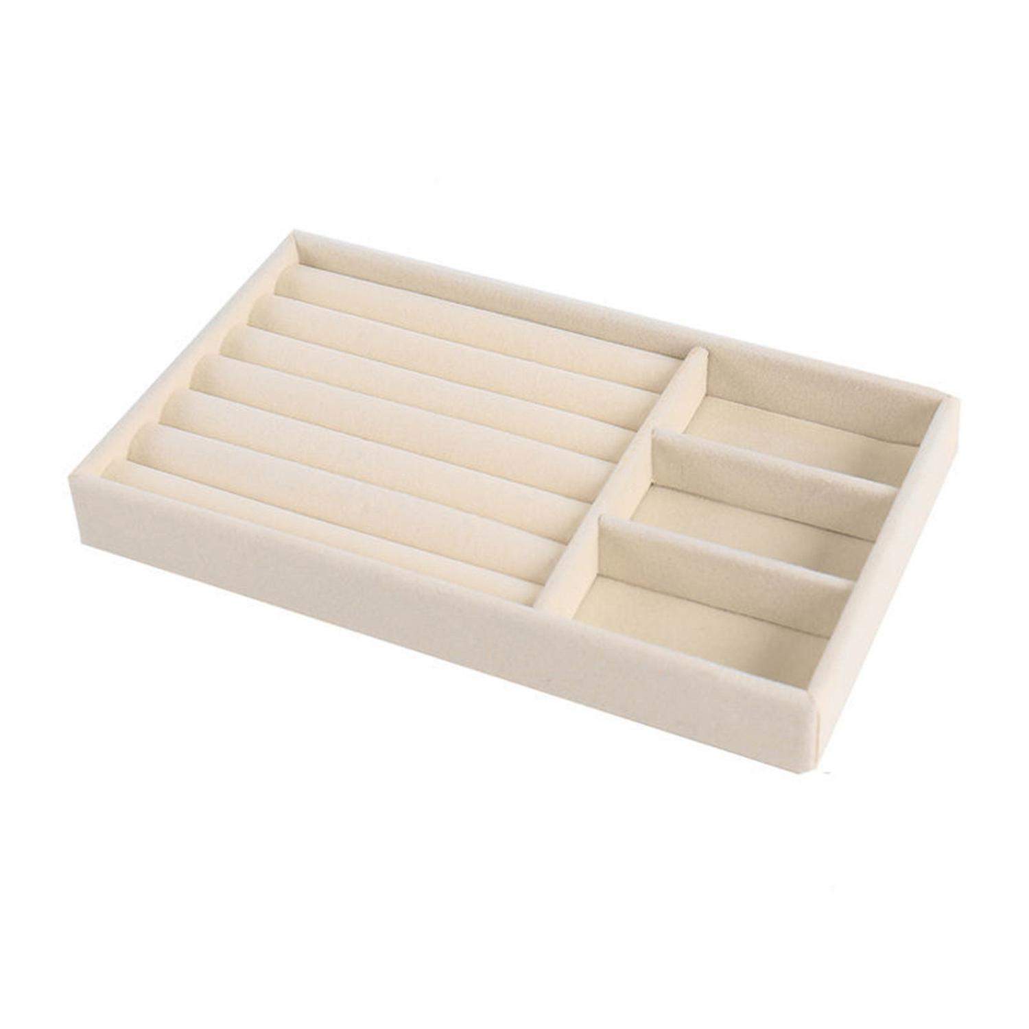 Multi-grids Jewelry Display Box Dustproof Wood Easy to Clean Jewelry Storage Box for Bracelet