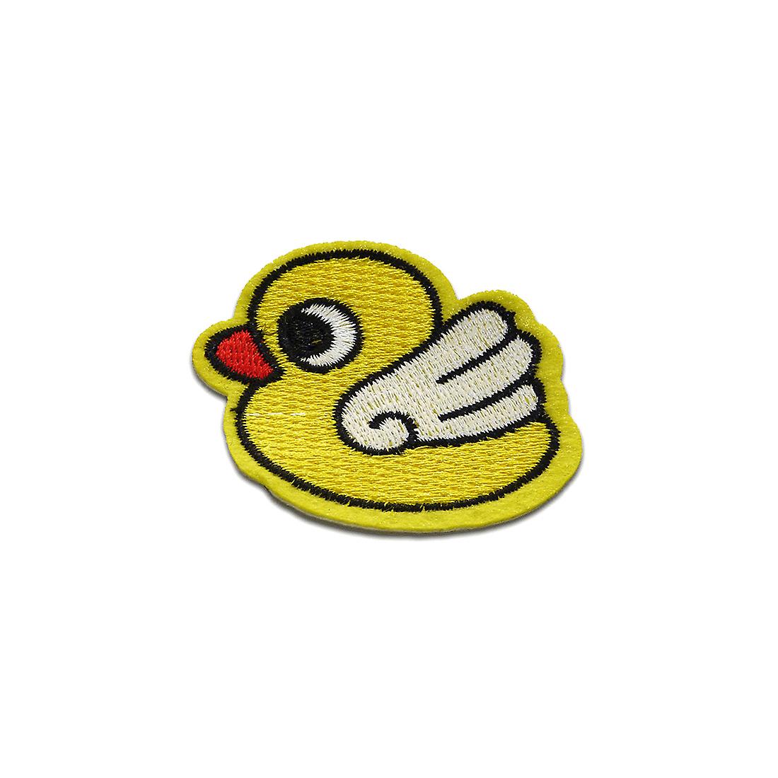 Patch / iron-on patch - rubber ducky rubber duck animal children – yellow – 6x5cm - patch