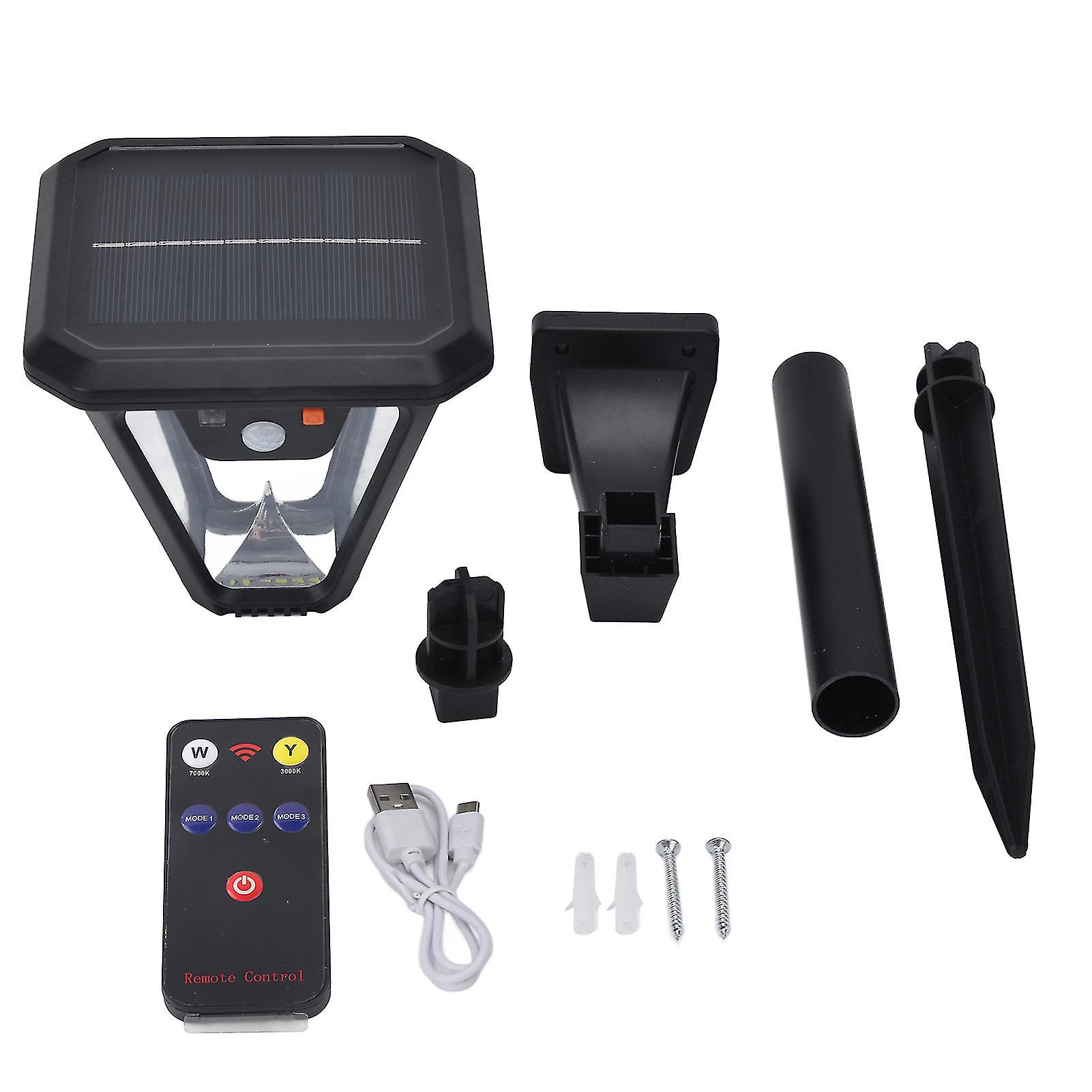 100 LED Solar Garden Light, 5 Modes, Remote Control, Waterproof Outdoor Lighting, 2000lm