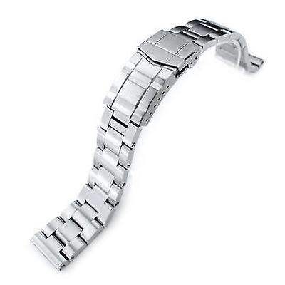Strapcode watch bracelet 20mm super oyster 316l stainless steel watch  bracelet straight end, submariner diver clasp brushed | Fruugo AU