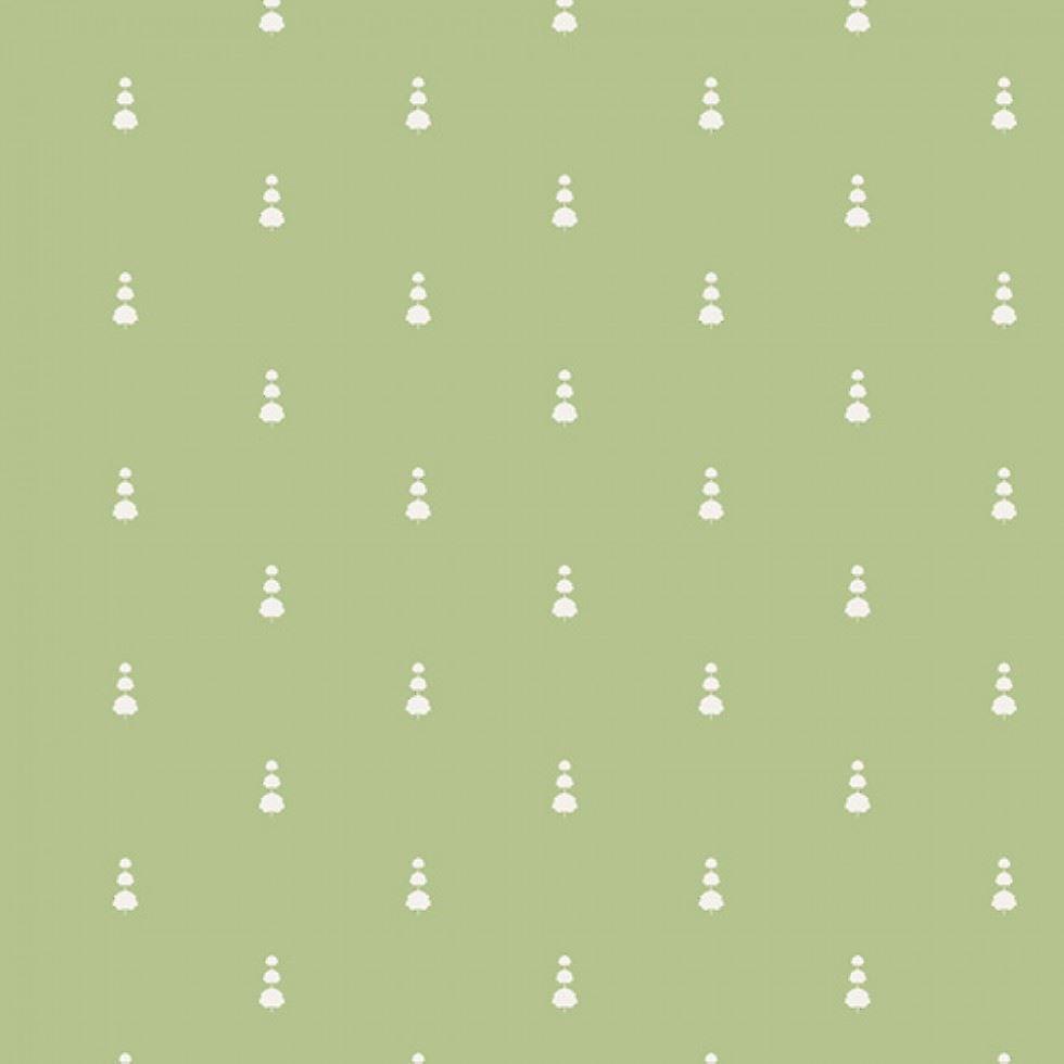 Loved to Pieces 100% Cotton Poplin Fabric Topiary Fern - per metre