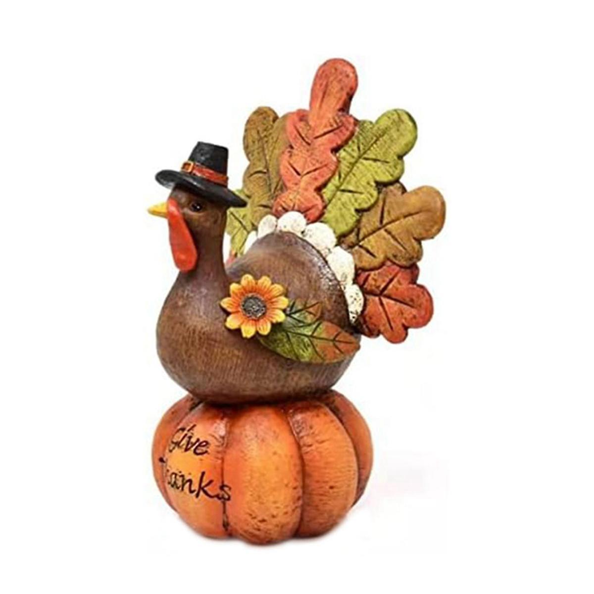 Thanksgiving Table Decor Fall Figurine Tabletop Resin Pumpkin Decorations Party Autumn Ornaments fo
