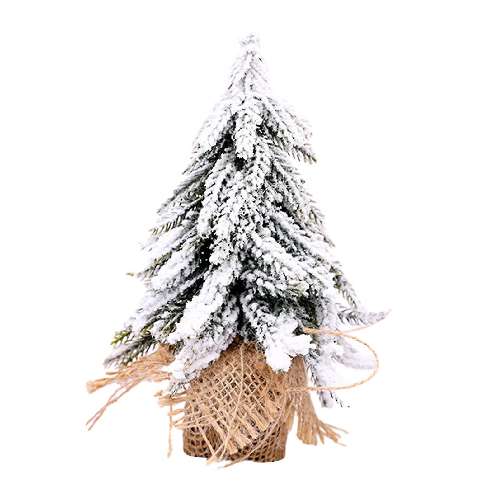 Artificial Christmas Tree Holiday Miniature for Desk Shop Showcase Fireplace 20cm