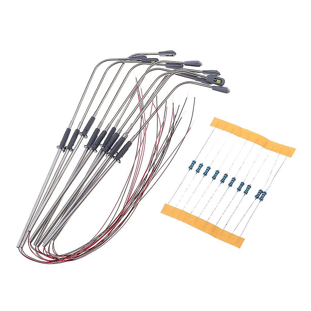 10pcs Street Light LED Single-head Lamp for Railway Train Sand Table Model