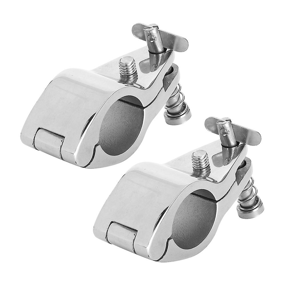 2Pcs Steel Boat Top Slide Jaws Marine Hardware Accessories Tip Style 22mm/0.87in