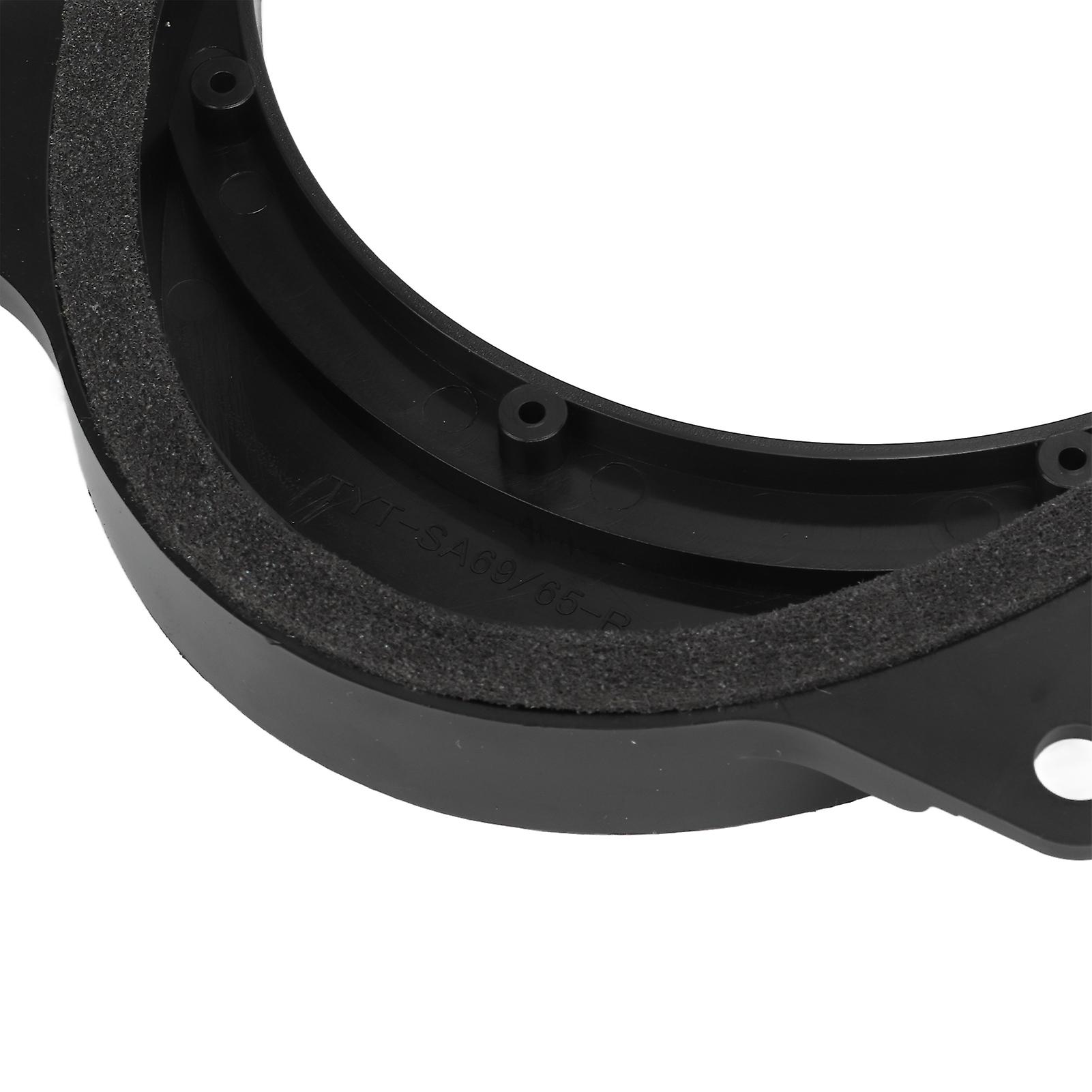 2pcs 6.5 pouces noir porte haut-parleur adaptateur anneaux d’espacement avec 2 fils de remplacement de harnais pour Corolla Levin 6X9