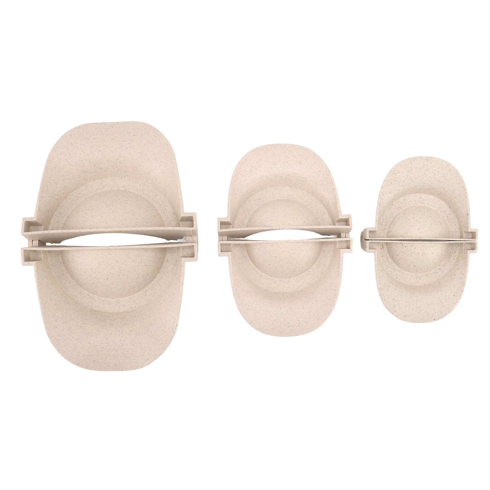 3 Pcs Dumpling Maker Mold Set Wheat Straw Empanadas Press Different Sizes Kitchen Cooking Tools Primary Color