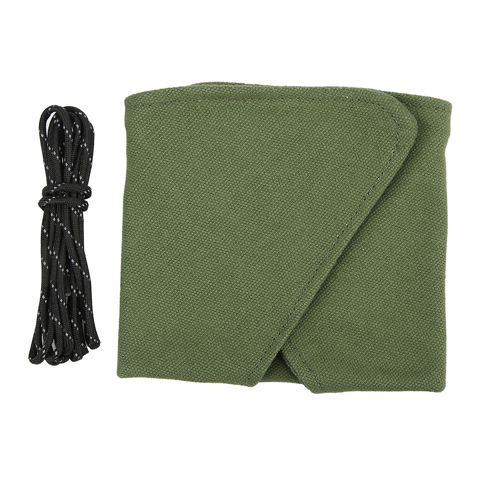 Tripod Stool Cloth Foldable Portable Triangle Stool Cloth Handcraft Sturdy Camping Stool Cloth for BBQ Party Hiking Military Green