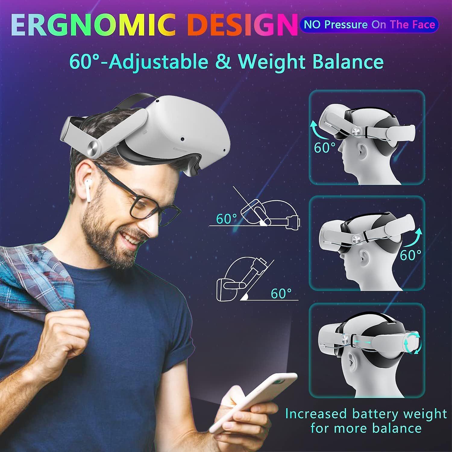 Elite Head Strap With 8000mAh Battery For Meta Oculus Quest 3 VR