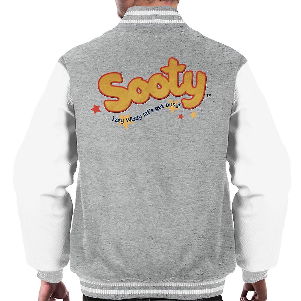 Sooty Text Logo Izzy Wizzy Men's Varsity Jacket