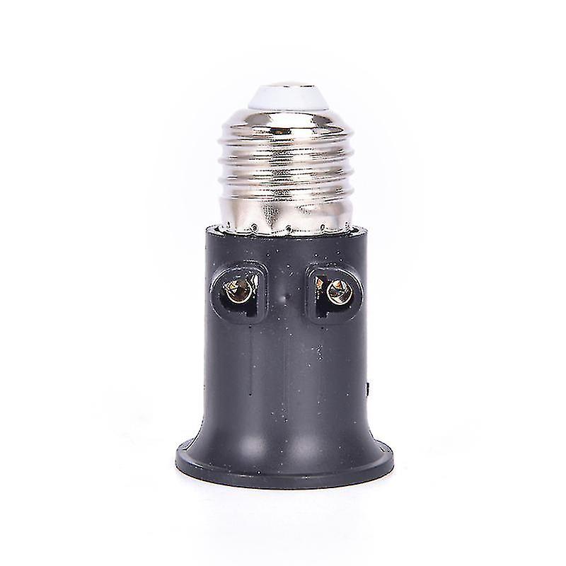 Pbt Fireproof E27 Bulb Adapter Lamp Holder Base Socket Conversion With Eu Plug_c