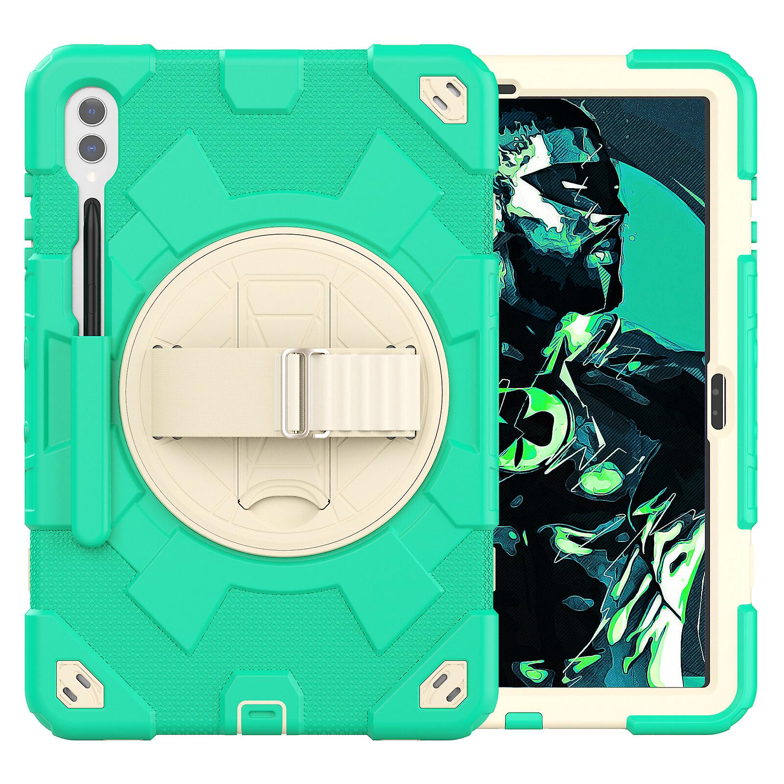 Case for Samsung Galaxy Tab S9 Plus with 360 Rotating Handle Stand and Adjustable Shoulder Strap