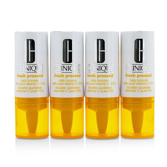 Clinique Fresh Pressed Daily Booster With Pure Vitamin C 10% - All Skin Types 4x8.5ml/0.29oz