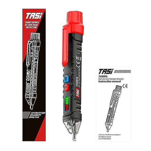 Ta881a Non-contact Ac Voltage Detector Pen Sound Light Alarm 12-1000v 50/60hz 35ed