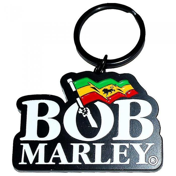 Bob Marley Logo Keyring