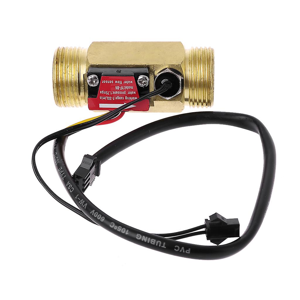 Water Flow Hall Sensor with Temperature Water Flow Sensor Switch Liquid Flow