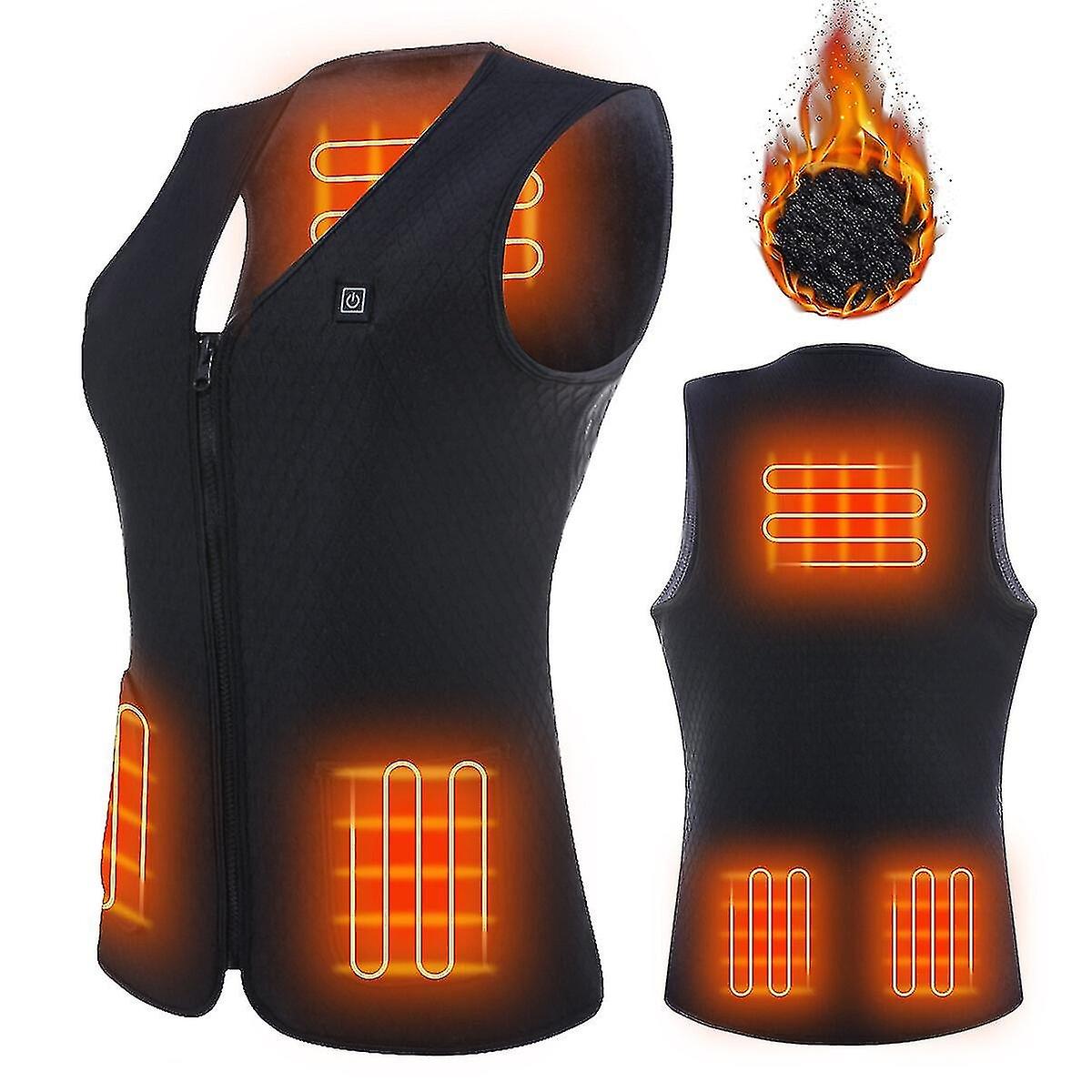 Warm-women's Electric Heated Vest Usb Charging Washable Winter Warm Clothes
