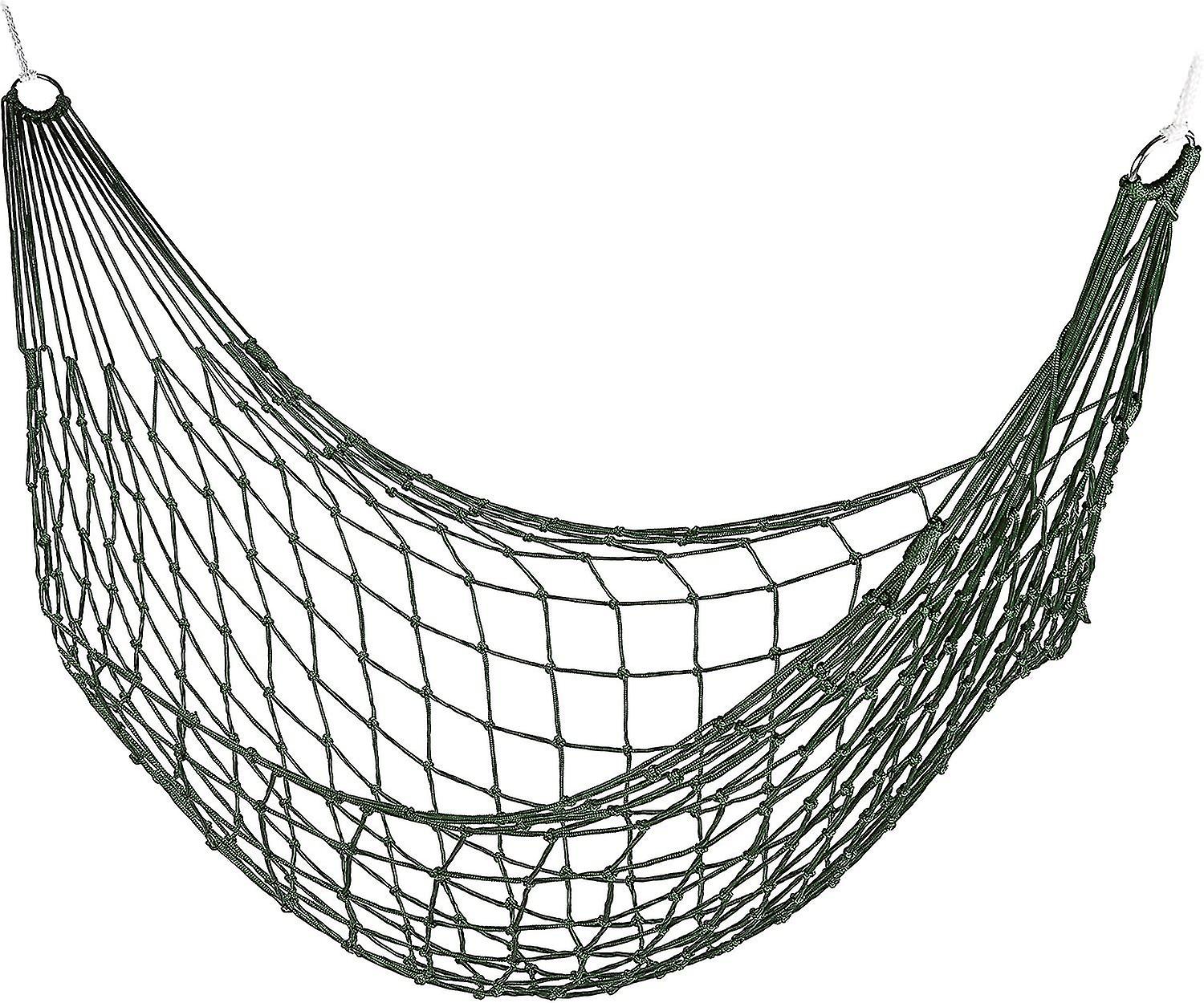 Net Hammock, One Person Garden Hammock, Camping, Lightweight for Indoor and Outdoor,Green