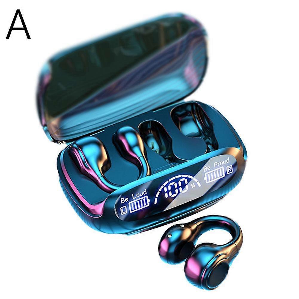 Wireless Bluetooth 5.3 Earphones, Digital Display, Ear Clip Noise Reduction