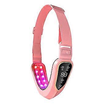 Facial Lifting Device Led Photon Therapy Facial Slimming Vibration Massager Double Chin V-shaped Cheek Lift Face White