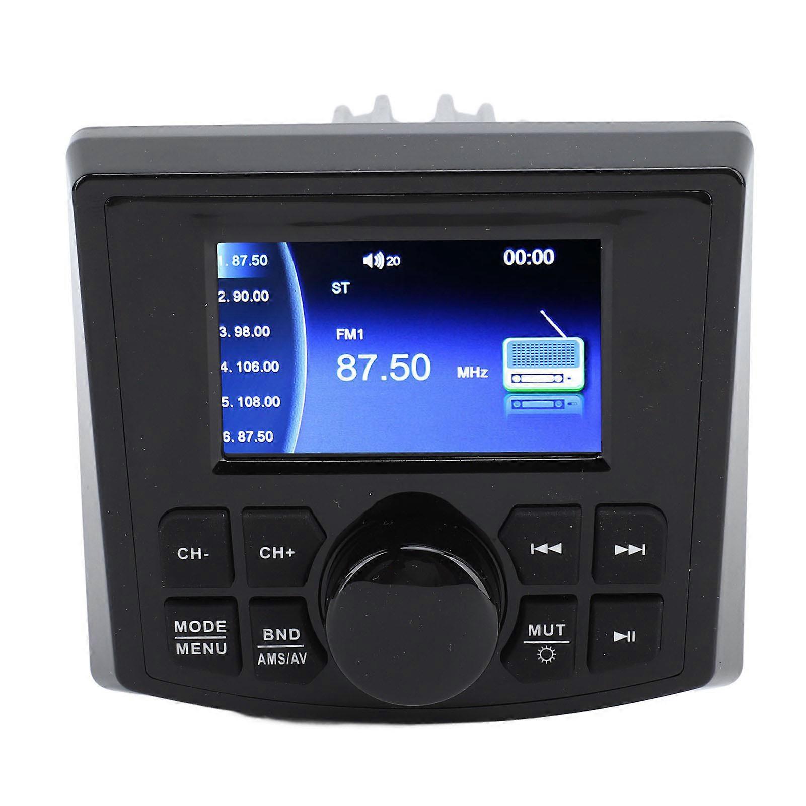 DC12V Bluetooth MP5 Player Wasserdichter Multifunktionaler Marine-Audio-Player mit Touchscreen für Boote, Yachten, Wohnmobile, LKWs
