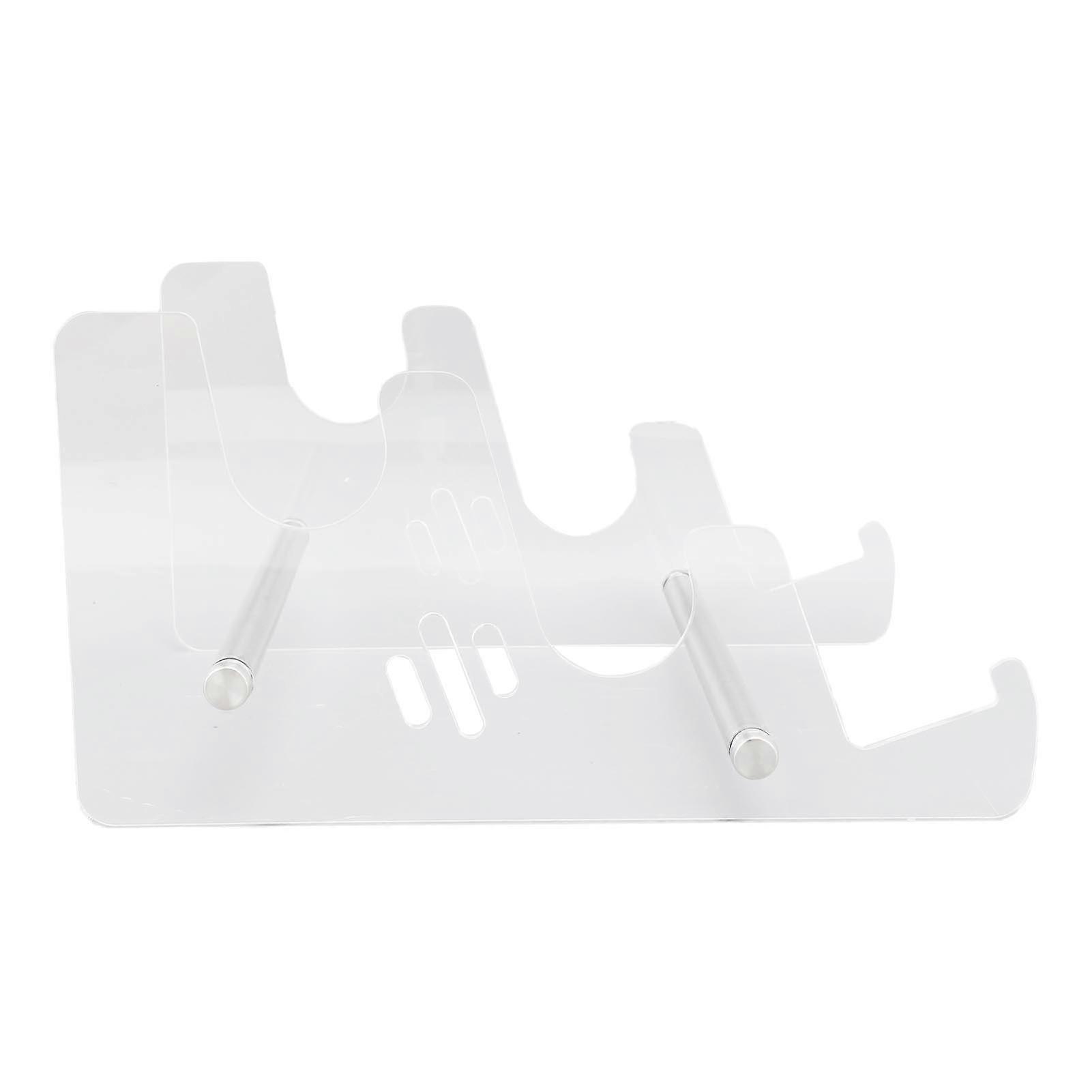 Acrylic Keyboard Display Stand Mechanical Computer Keyboard Stand Shelf for Desk 3 Tier Keyboards Storage Holder Detachable Transparent