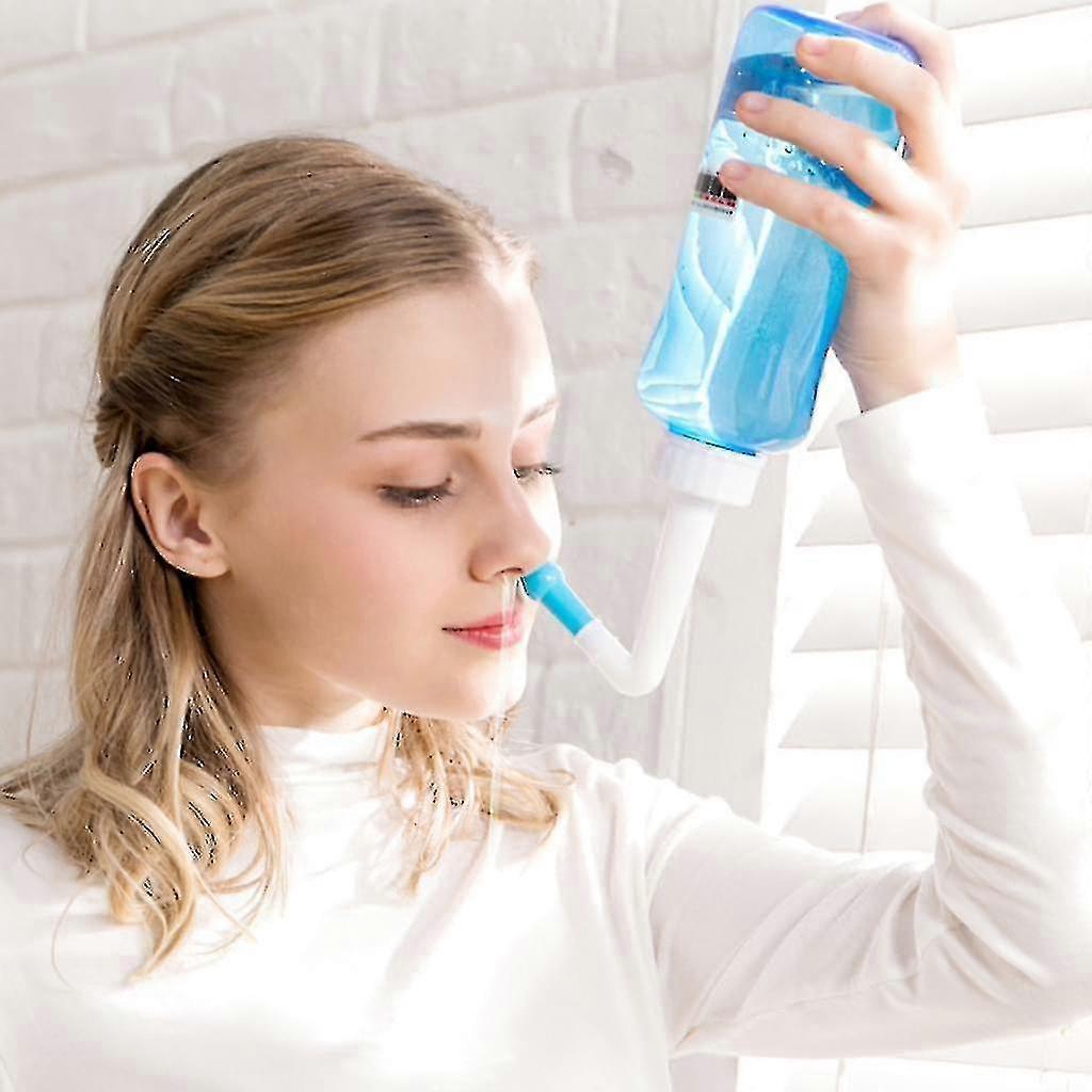 500ml Nasenwaschreiniger Nase Reinigung Erwachsene Kinder Nasenschutz Neti Pot