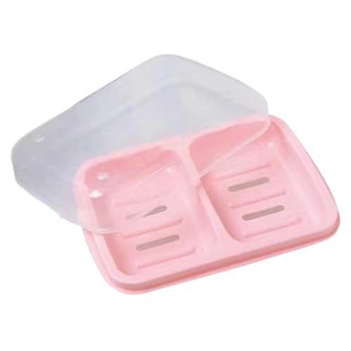 Plastic Travel Soap Box 2pcs Portable Soap Holder With Lid