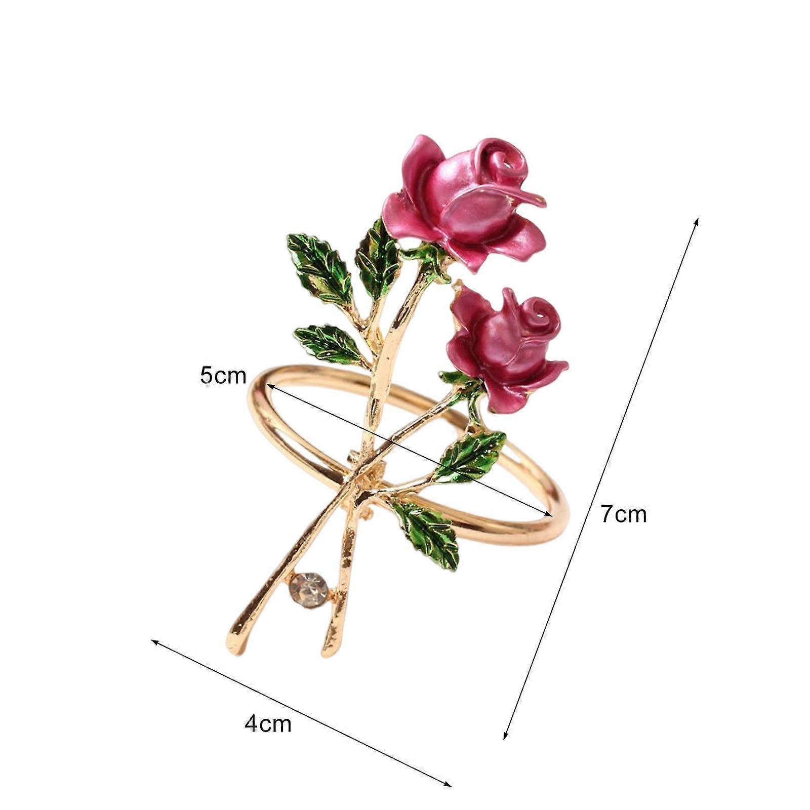 Rose serviett ring legering serviett ringer servietter ringer