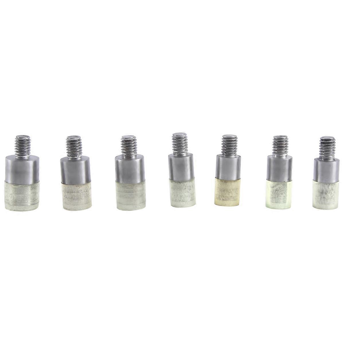 7Sets Double Cap Rivets Dies Mould Tool for Hand Press Machine Size 5mm 6mm 7mm 8mm 9mm 10mm 12mm D