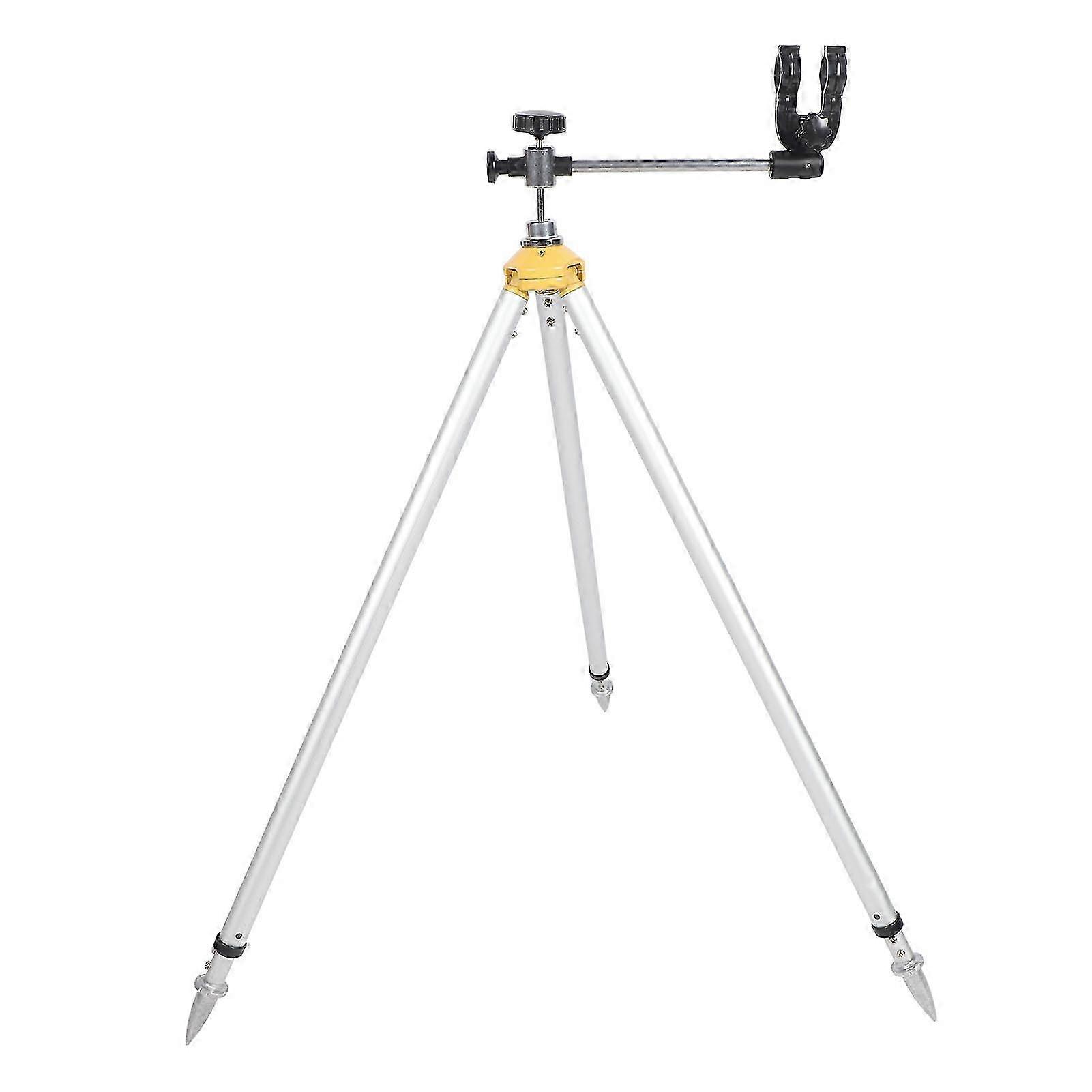 Treppiede a prisma da 80 a 124 cm Staffa di supporto per asta di rilevamento in lega di alluminio regolabile in altezza