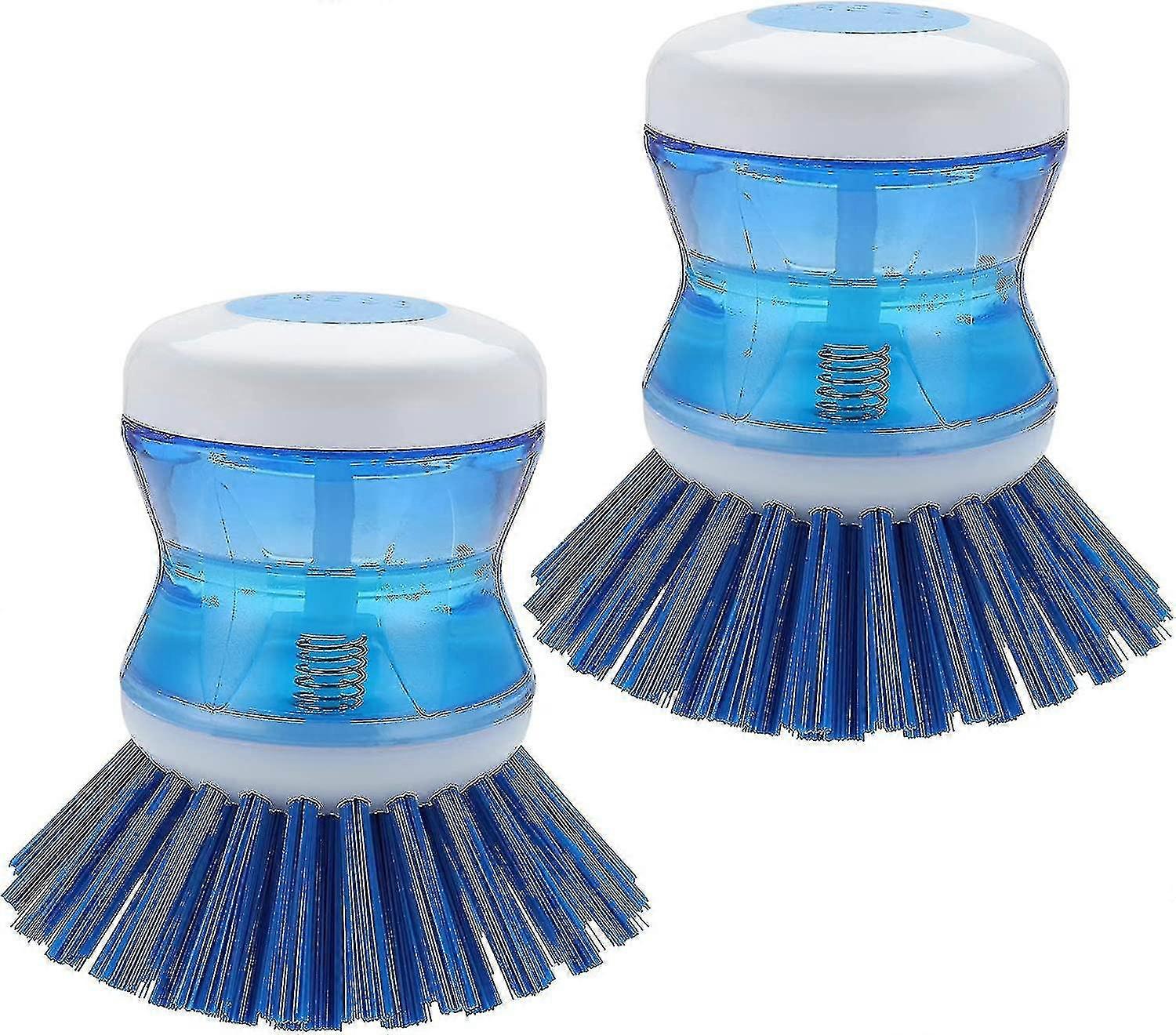 Dip -type Brush Pot With Soap Allocation Cooker Blue 2pcs