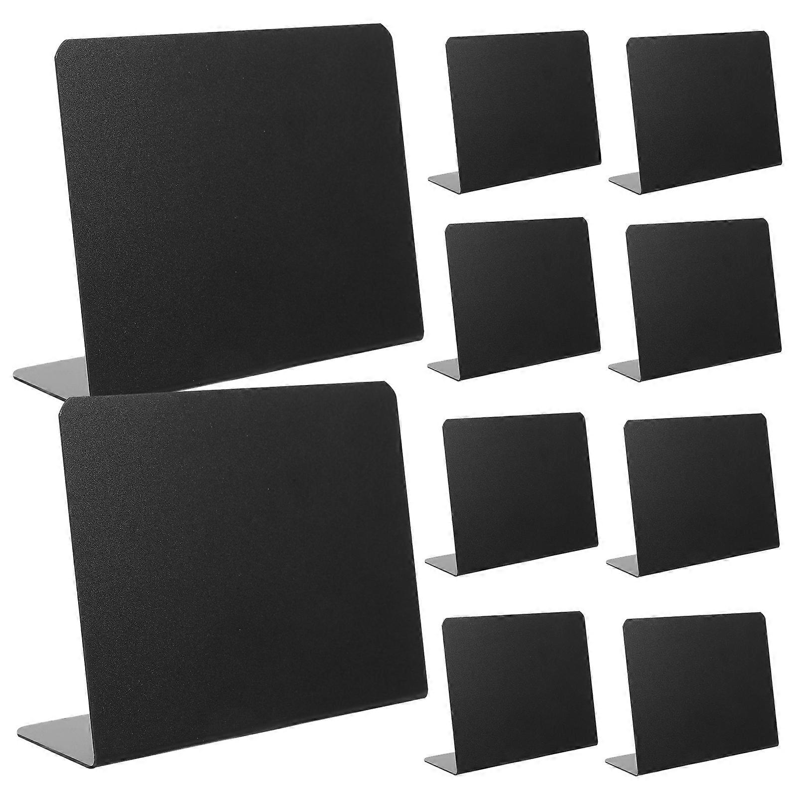 10Pcs Erasable Desktop Sign Decors Memo Sign Boards Store Reusable Message Boards