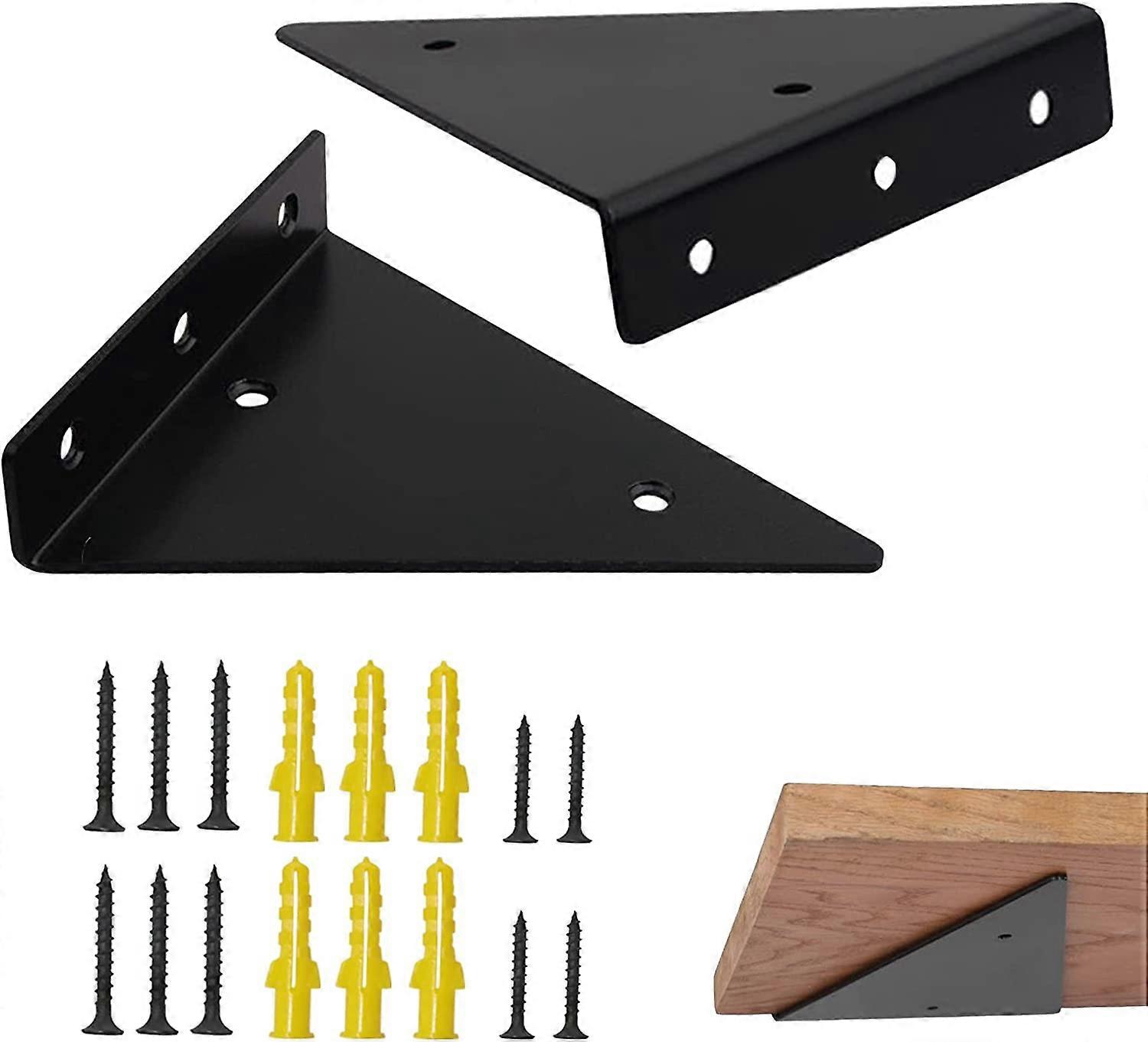 Wall Shelf Invisible Bracket 17 2 Pieces Triangle Bracket Shelf Bracket Invisible Shelf Metal Invisible Shelf Bracket Floating Metal Triangle Shelf Br
