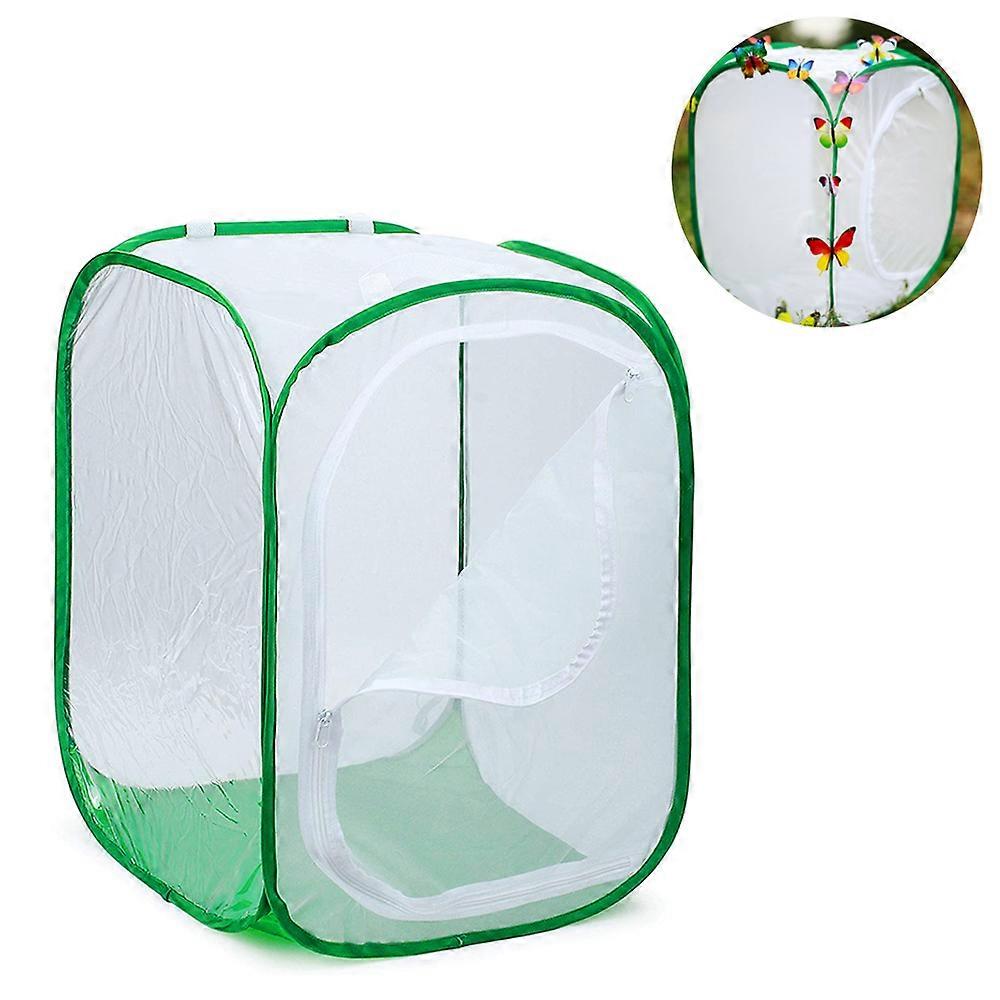 Tall Large Butterfly Habitat Cage Collapsible Terrarium Pop-up Lnches , Insect and Butterfly Net for Raising Inserts