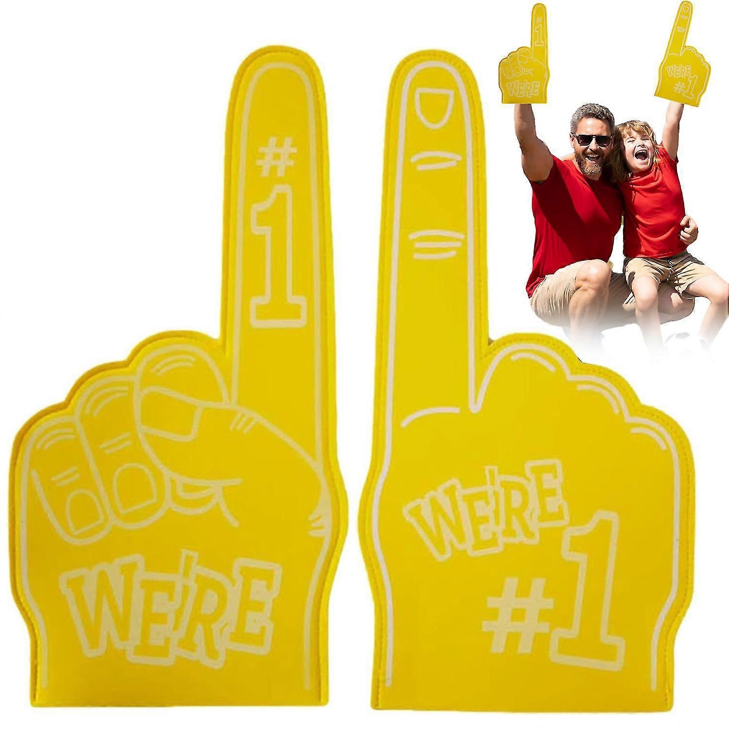 1 pair Gladiators Foam Finger, Giant Foam Finger Foam Hands, Number 1 Sports Foam Fingers Gladiator, for Sports Events Games