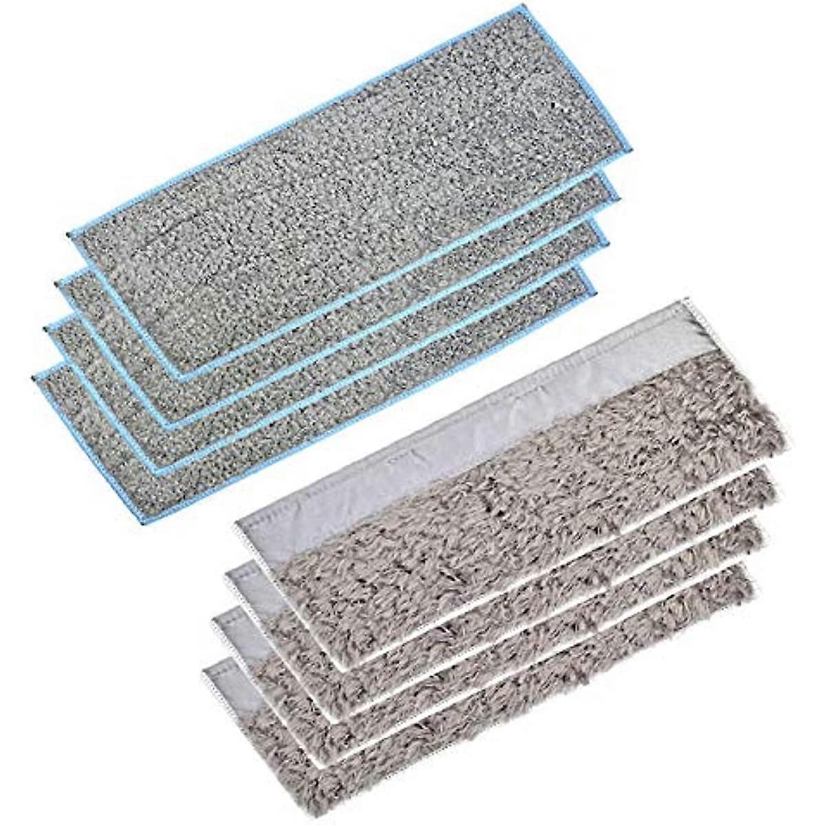 6/8 Pack Washable and Reusable Mopping Pads for iRobot Braava Jet m6 (6110) (6012) (6112) (6113) Ultimate Robot Mop (4 Wet Pads & 4 Dry Pads)