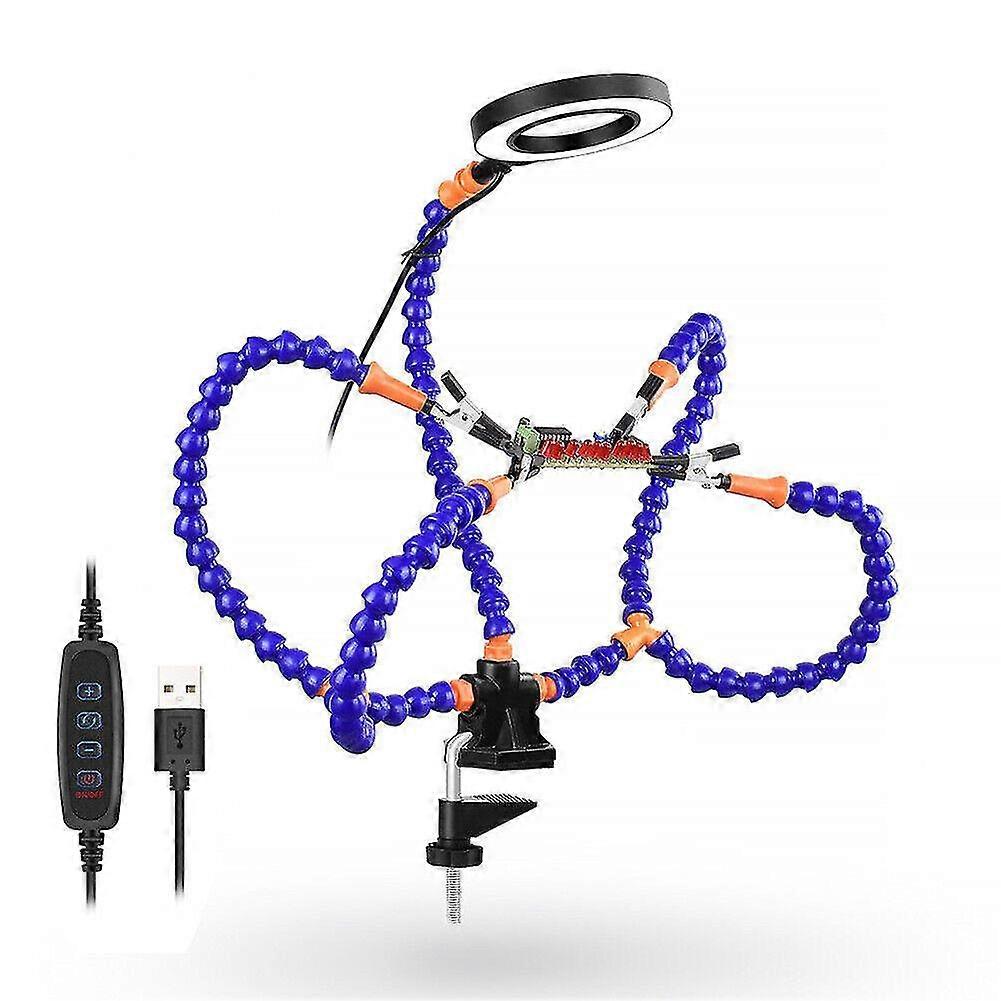 Magnifying Helping Hands Soldering Station 360 Rotating Soldering Assistant