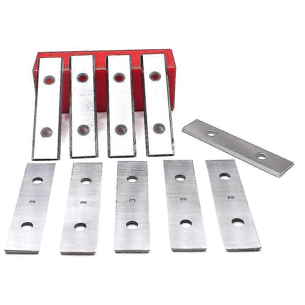 10Pcs Tungsten Carbide Scraper 50X12X1.5MM Double Edged Heavy Duty Scraper Replacement Blades for P-Yvan