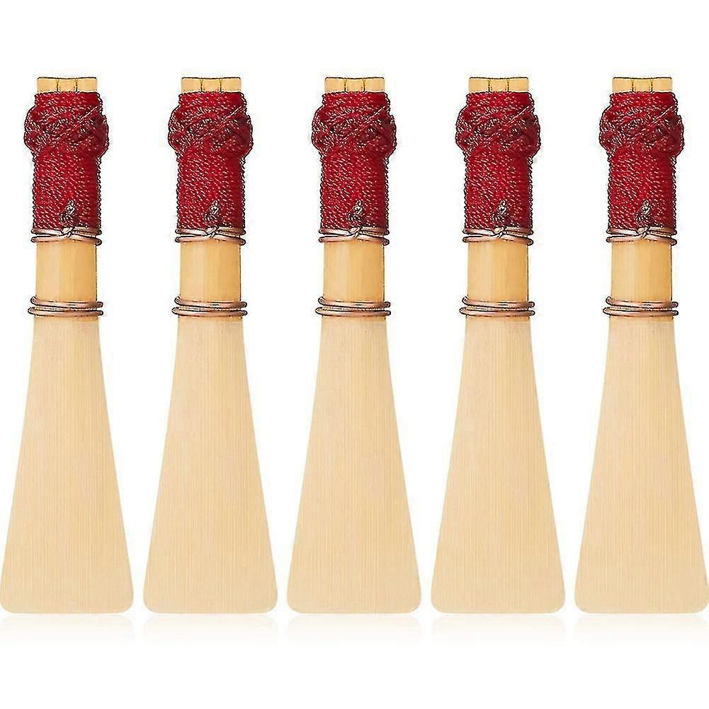5 件巴松管簧片配 1 个巴松管簧片保护盒 巴松管簧片 中等软巴松管簧片盒 H