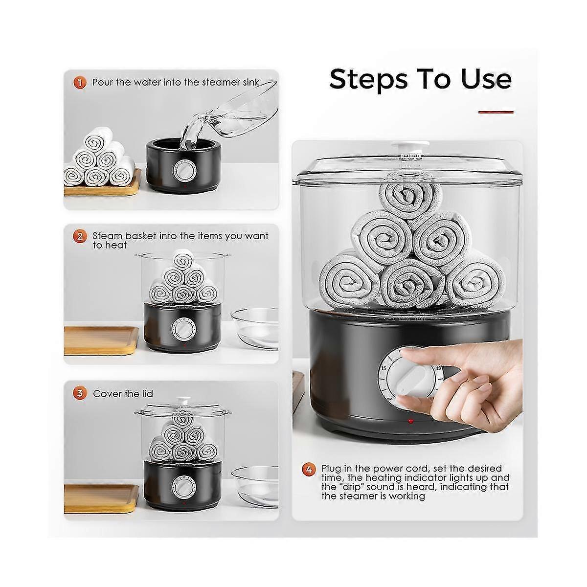 Quick Heating Spa Towel Stone Warmer Heater Towel Steamer Daytime Multiple Use For Nail Salon Barbe-YuJia